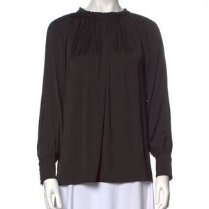 HATCH Silky Gathered Neck Maternity Top